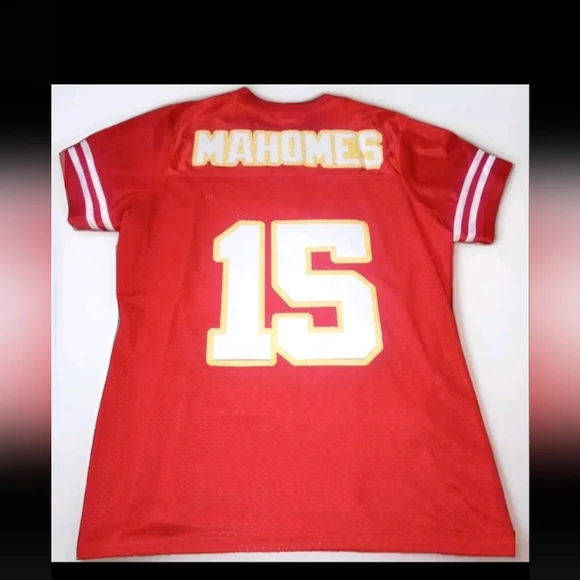 Patrick Mahomes Kansas City Chiefs Number 15 Glitter Jersey Women's Medium - Picture 2 of 5